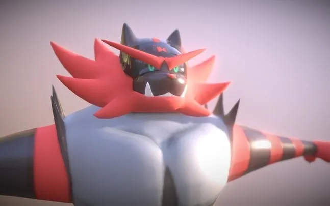 PBR Game 3D Models – (Pokemon Sun Moon) Incineroar Rig