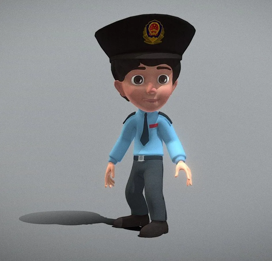 PBR Game 3D Models – Police