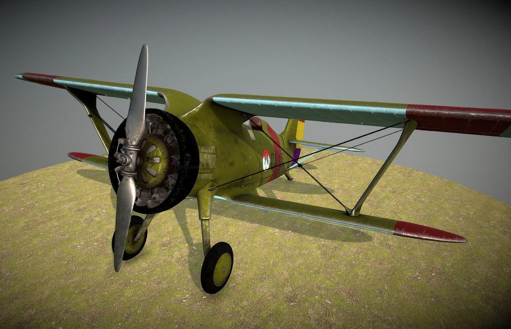PBR Game 3D Models – Polikarpov I 15 Chato