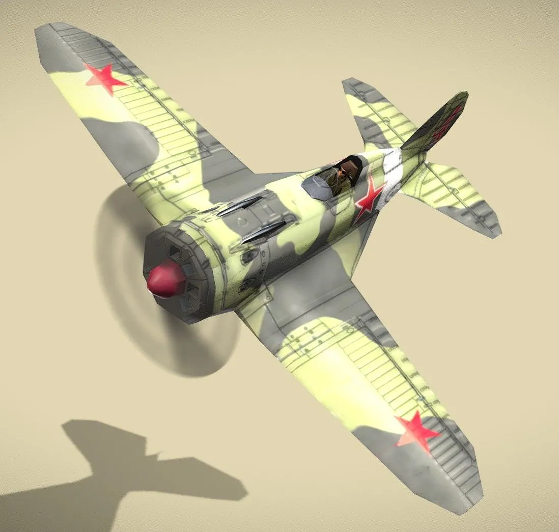 PBR Game 3D Models – Polikarpov I 16 Donkey