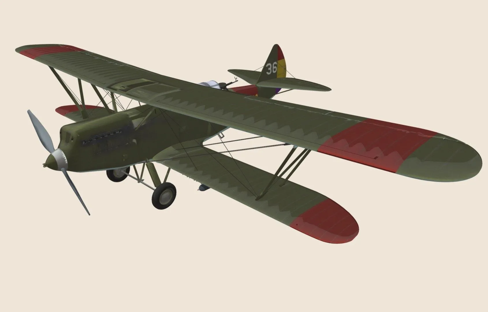 PBR Game 3D Models – Polikarpov R Z