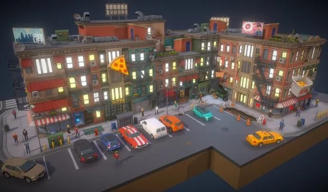 PBR Game 3D Models – POLYGON   City Pack Preview