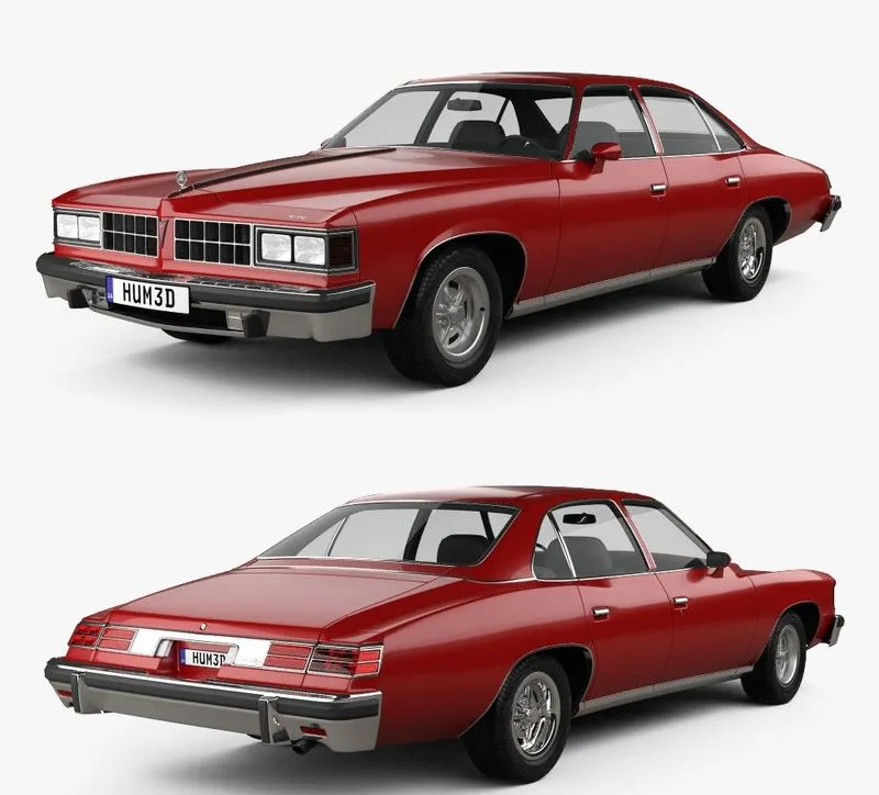 PBR Game 3D Models – Pontiac Grand LeMans sedan 1976