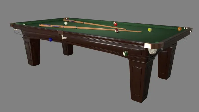 PBR Game 3D Models – Pool Table