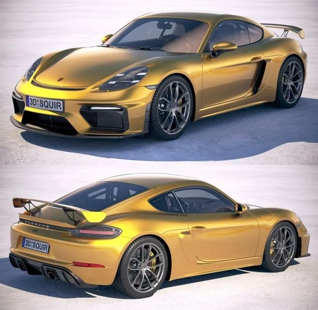 PBR Game 3D Models – Porsche 718 Cayman GT4 2020