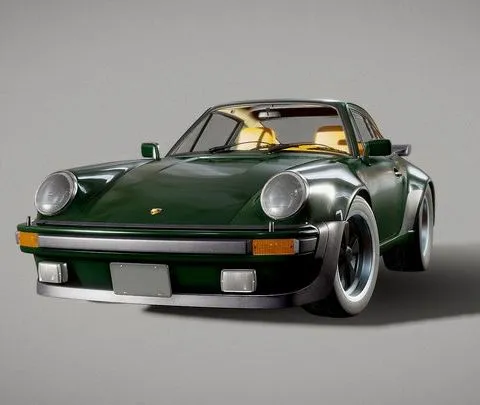 PBR Game 3D Models – Porsche 911 (930) Turbo   Detailed Model