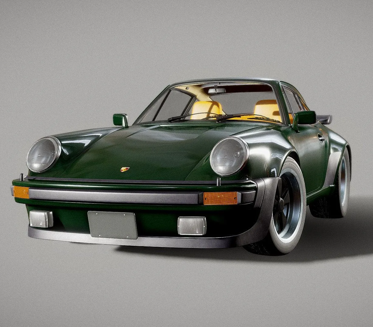 PBR Game 3D Models – Porsche 911 930 Turbo Detailed Model
