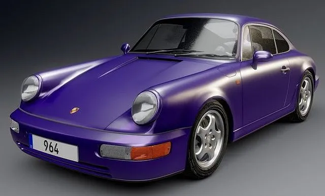 PBR Game 3D Models – Porsche 911 (964)