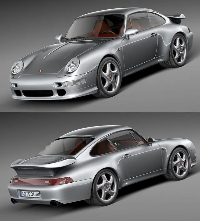 PBR Game 3D Models – Porsche 911 993 Turbo