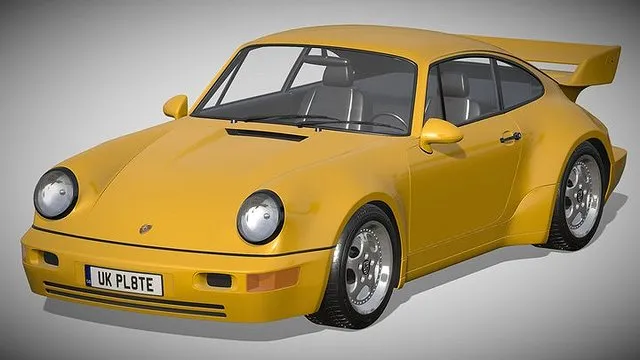 PBR Game 3D Models – Porsche 911 Carrera RS 964