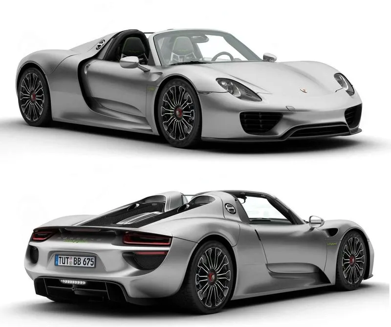 PBR Game 3D Models – Porsche 918 Spyder with Detachable Roof