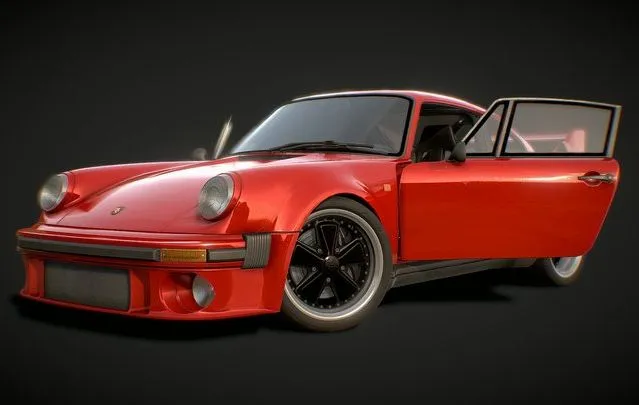 PBR Game 3D Models – Porsche 930 Turbo