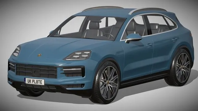 PBR Game 3D Models – Porsche Cayenne 2024