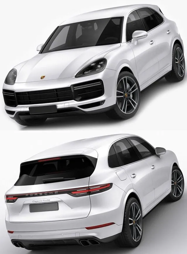 PBR Game 3D Models – Porsche Cayenne Turbo 2018