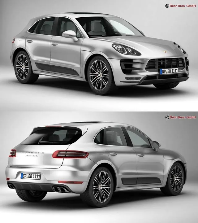 PBR Game 3D Models – Porsche Macan Turbo 2015
