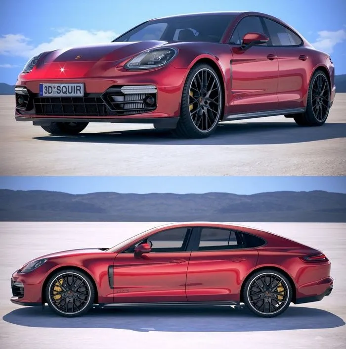 PBR Game 3D Models – Porsche Panamera GTS 2019