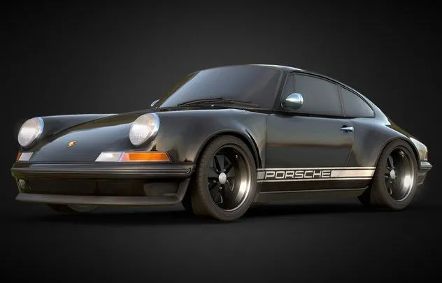 PBR Game 3D Models – Porsche Singer 911 Turbo