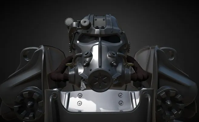 PBR Game 3D Models – Power Armor From Fallout. Model T60