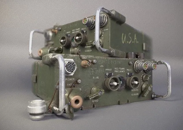 PBR Game 3D Models – PRC-77 radio