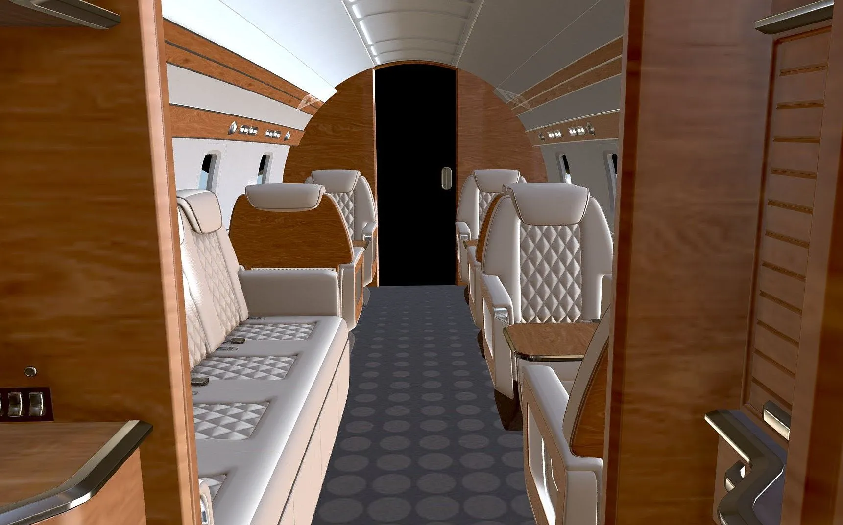 PBR Game 3D Models – Private Jet 02