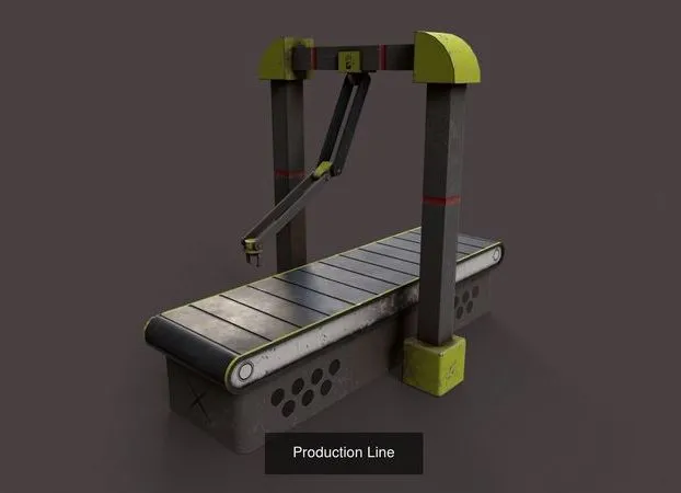 PBR Game 3D Models – Production Line Pack
