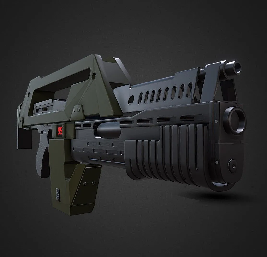 PBR Game 3D Models – Pulse Rifle