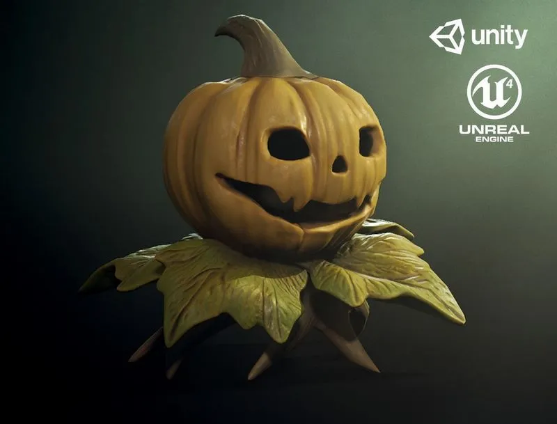 PBR Game 3D Models – Pumpking Monster1
