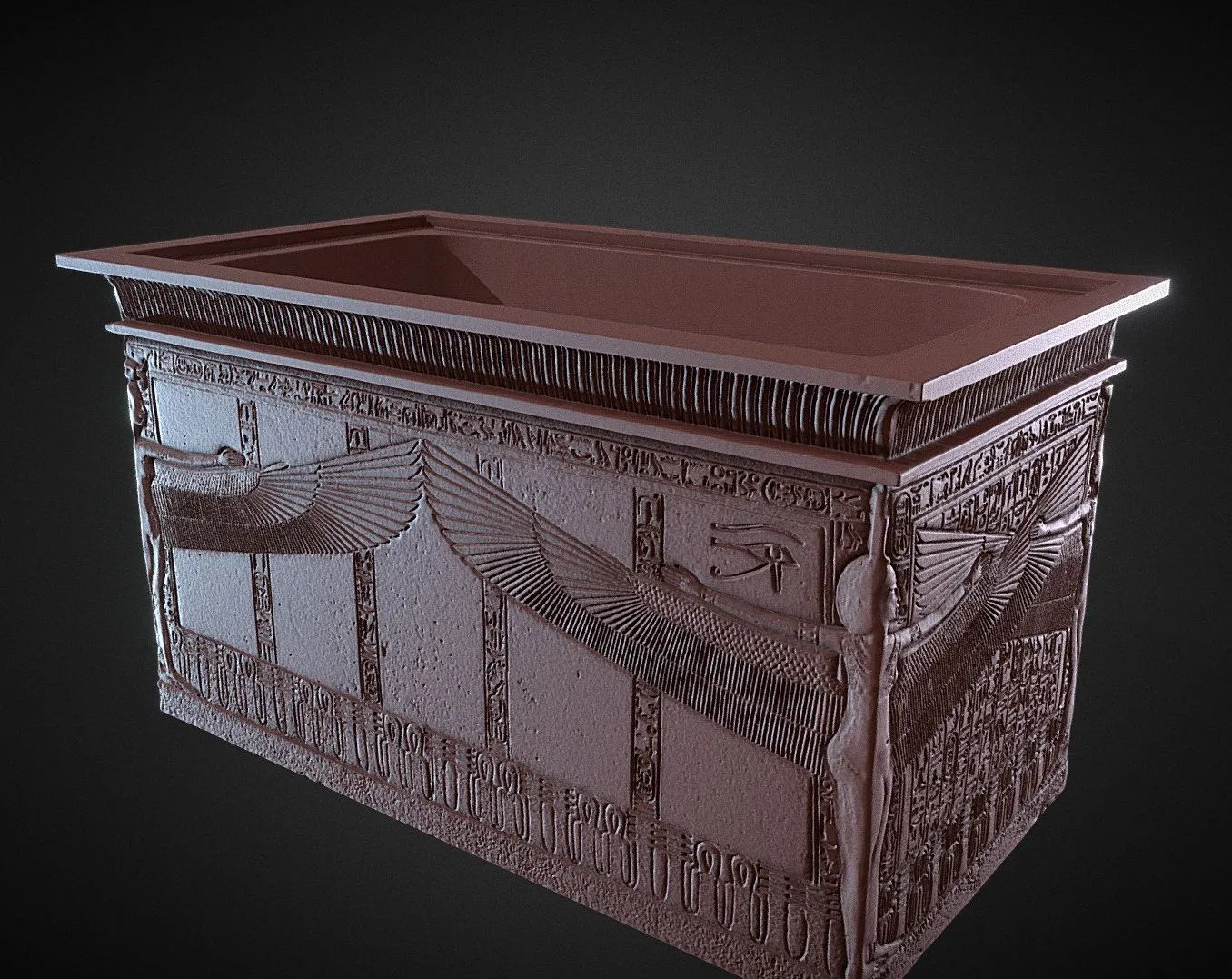 PBR Game 3D Models – Quartzite Sarcophagus Of Tutankhamun