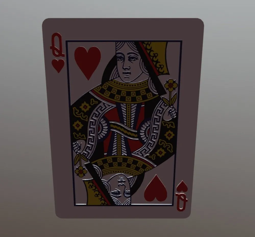 PBR Game 3D Models – Queen Of Hearts