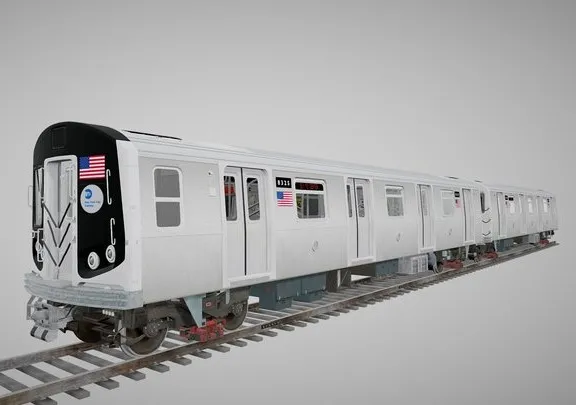 PBR Game 3D Models – R160 Train New York City Subway