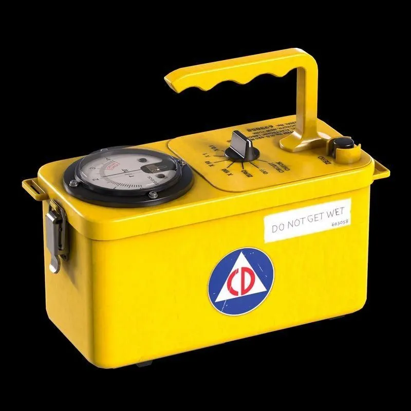 PBR Game 3D Models – Radiation Meter