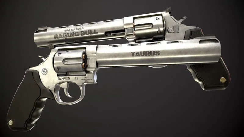 PBR Game 3D Models – Raging Bull Revolver