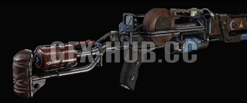 PBR Game 3D Models – Railgun