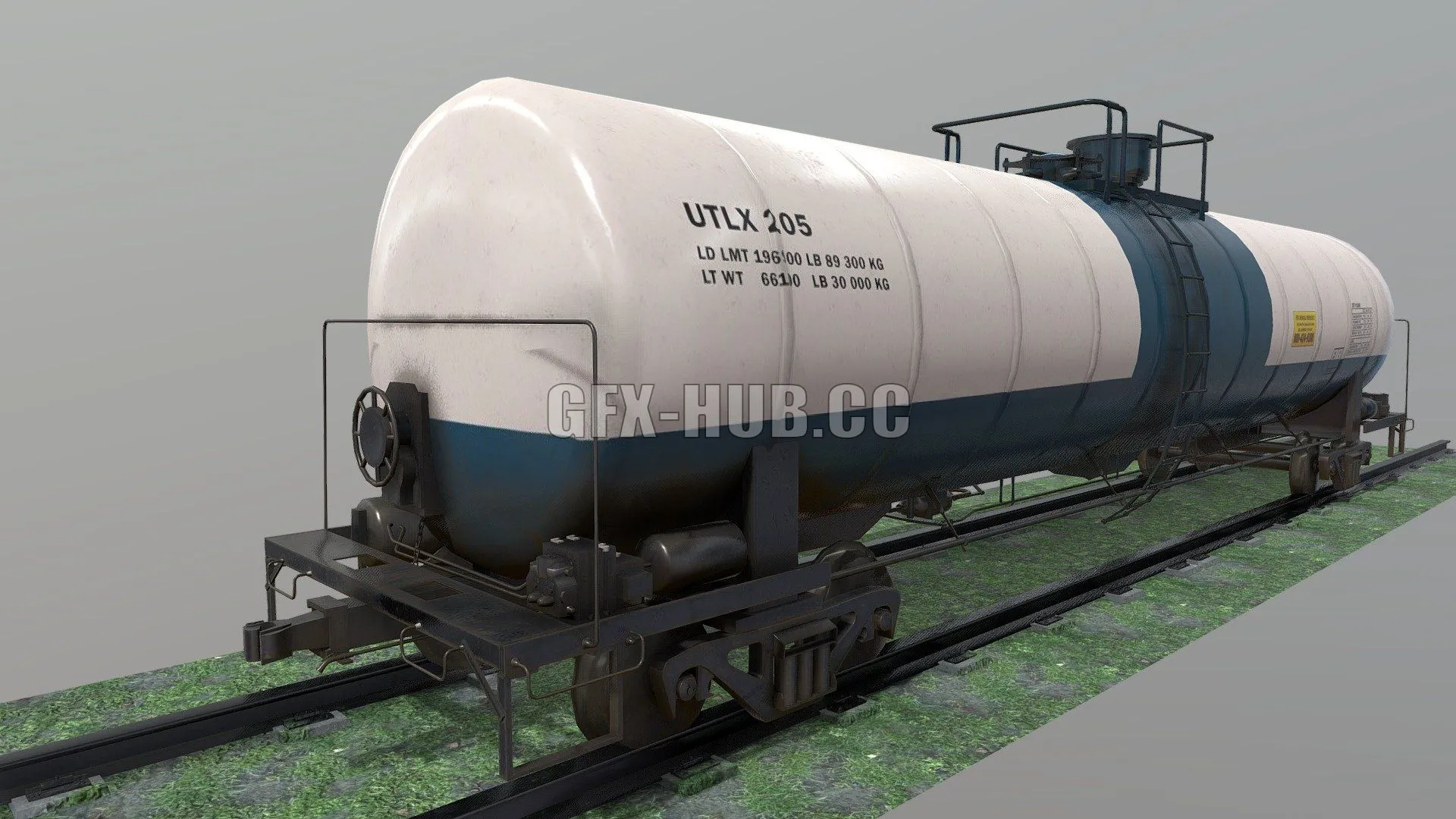 PBR Game 3D Models – Railway Tank Car