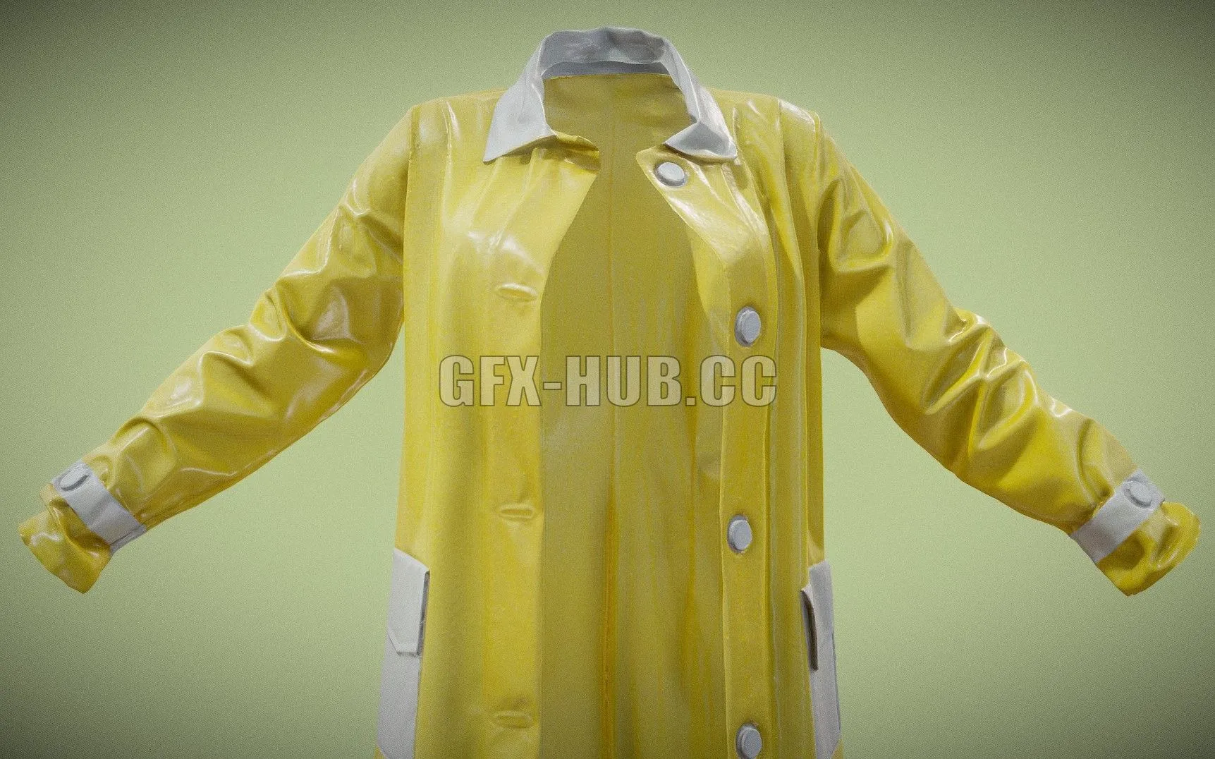 PBR Game 3D Models – Raincoat 12