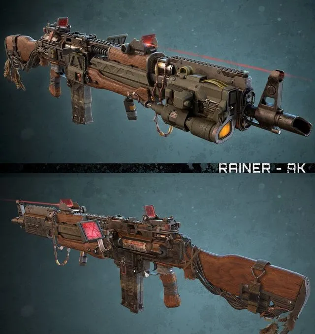 PBR Game 3D Models – Rainer AK 30mkg