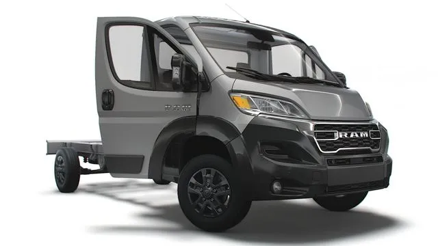 PBR Game 3D Models – RAM Promaster Chassis Truck CrCab 4035WB HQInterior 2023