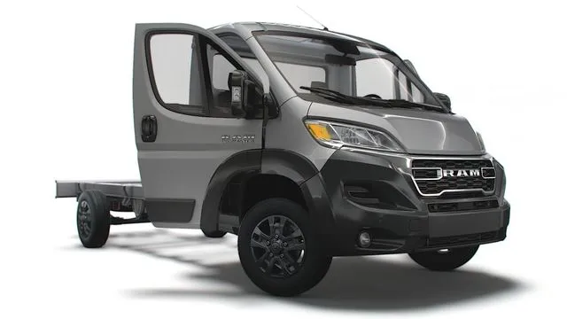 PBR Game 3D Models – RAM Promaster Chassis Truck CrCab 4035WBXL HQInterior 2023