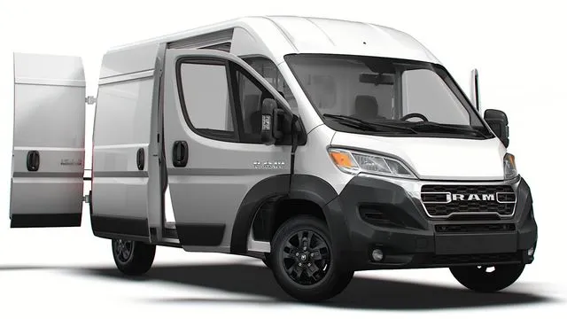 PBR Game 3D Models – RAM Promaster Van L2H2 HQ Interior 2023
