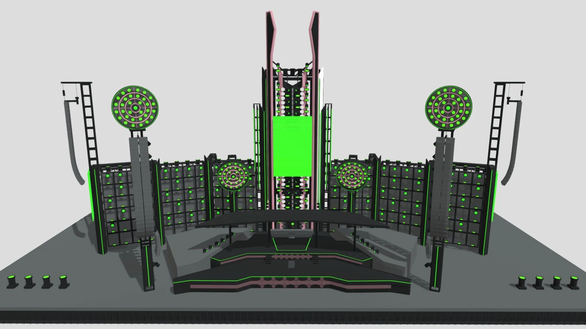 PBR Game 3D Models – Rammstein Stage