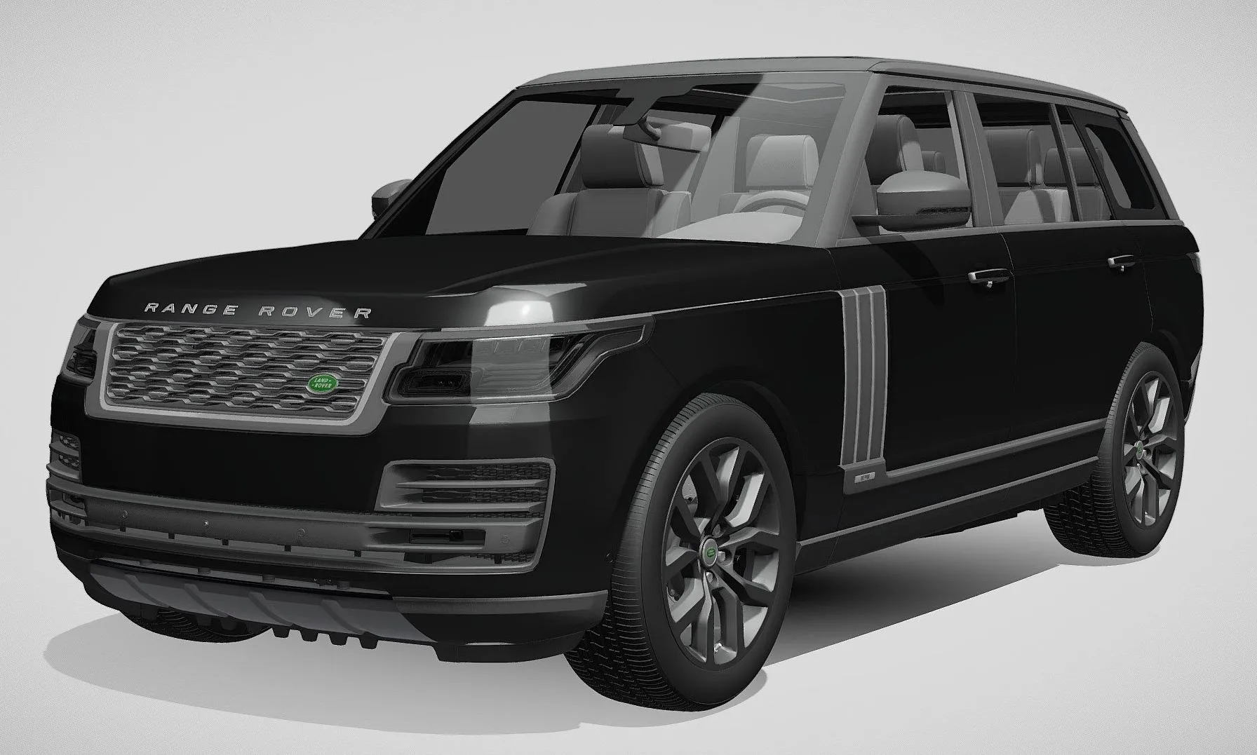 PBR Game 3D Models – Rang Rover Svautobiograp Dynamic Lwb L405 2018