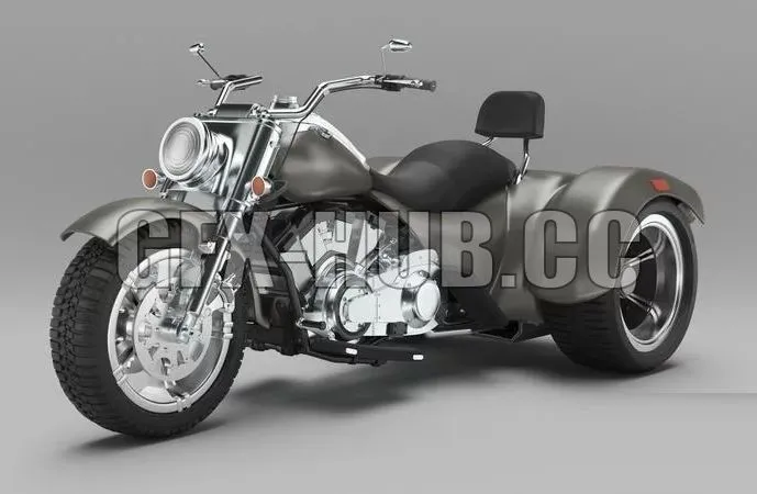 PBR Game 3D Models – Realistic Motorbike