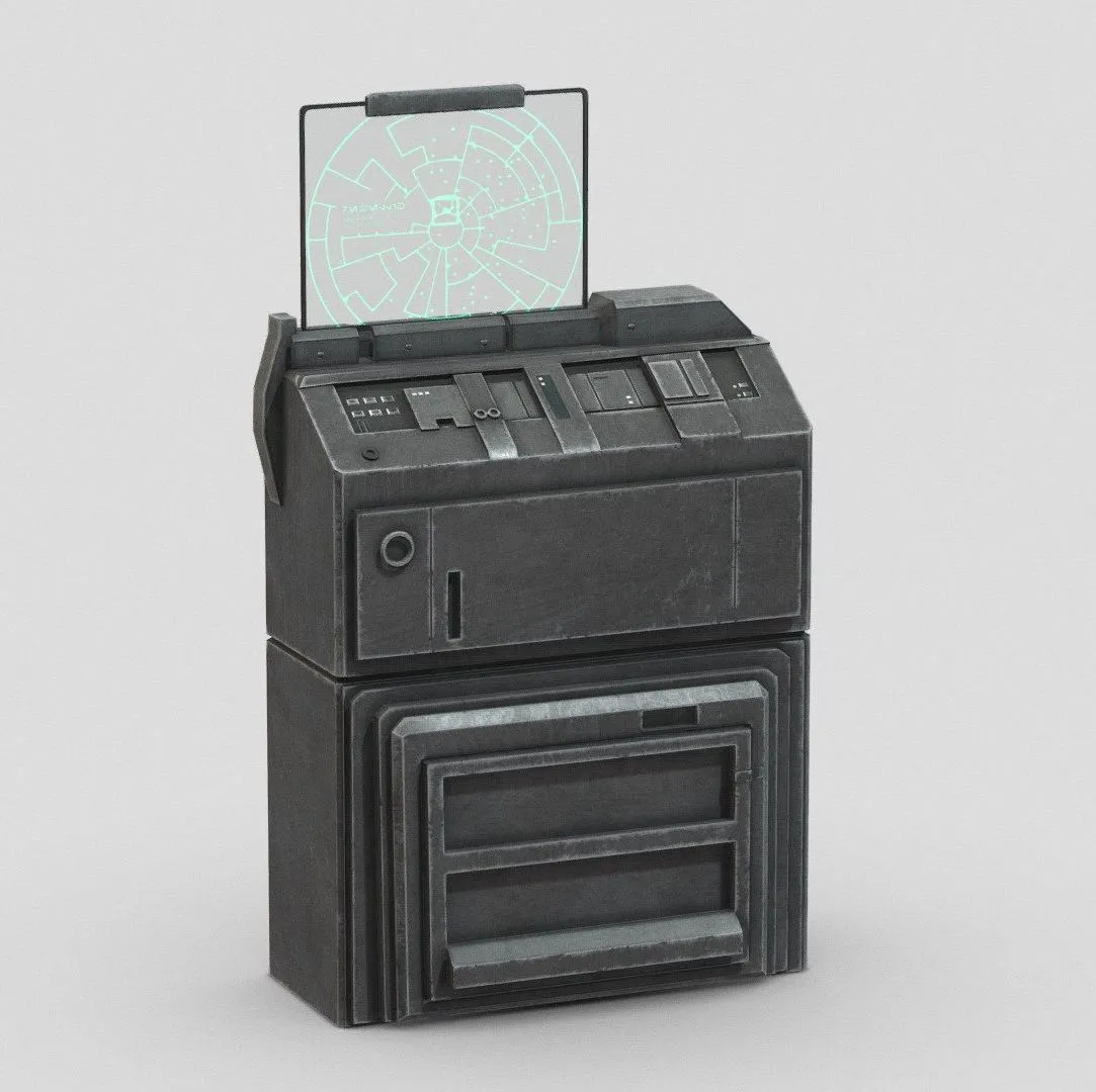 PBR Game 3D Models – Rebel Tactical Computer B Star Wars