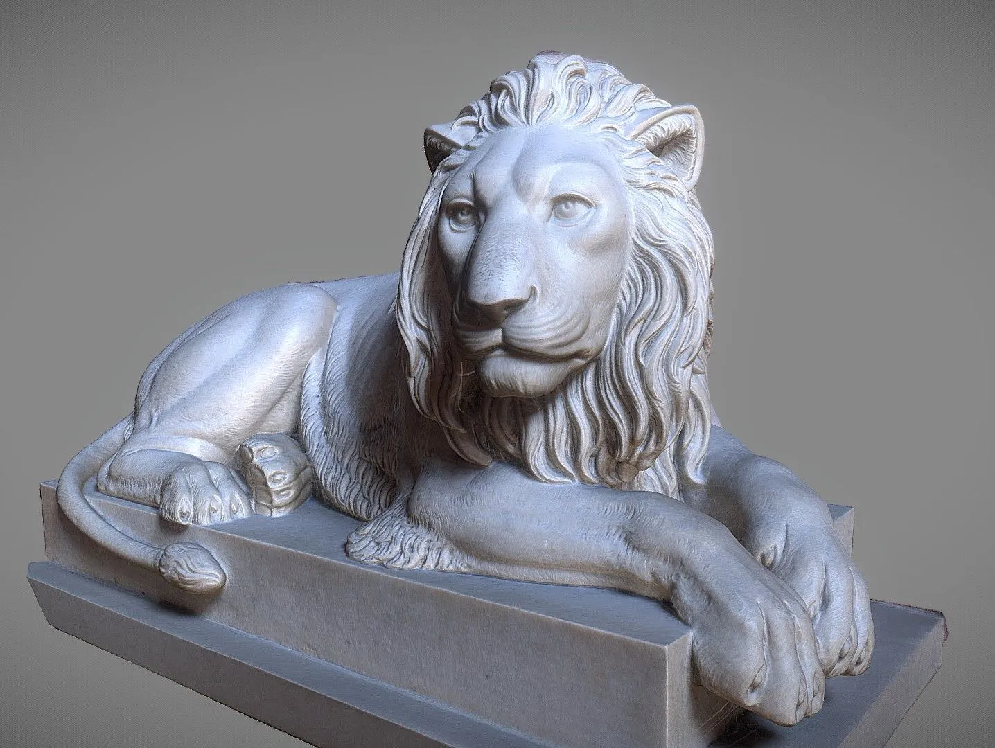 PBR Game 3D Models – Recumbent Lion