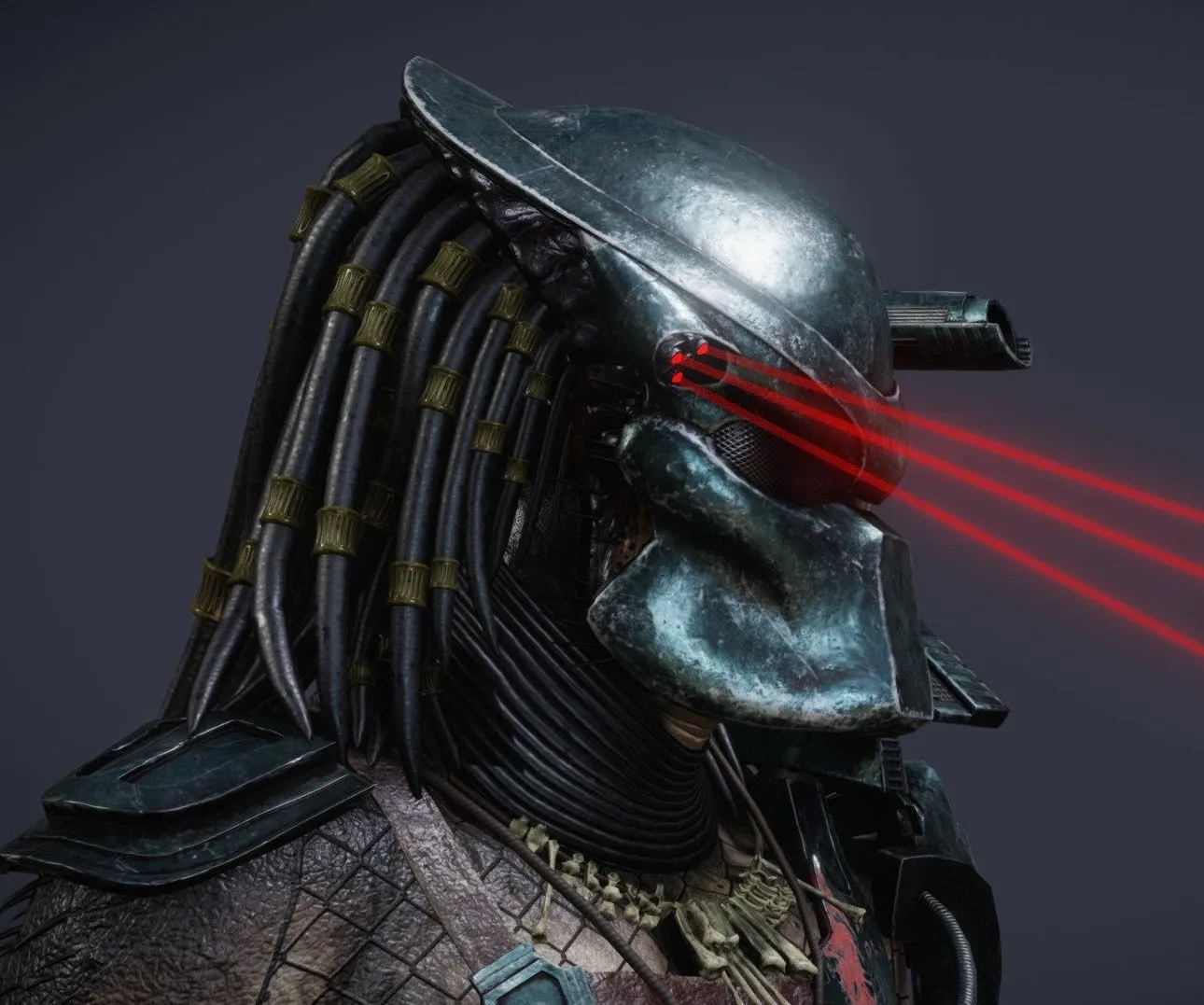 PBR Game 3D Models - Red Baron Predator Game Character