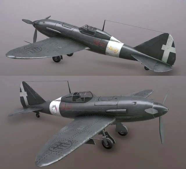 PBR Game 3D Models – Reggiane Re 2005 Sagittario