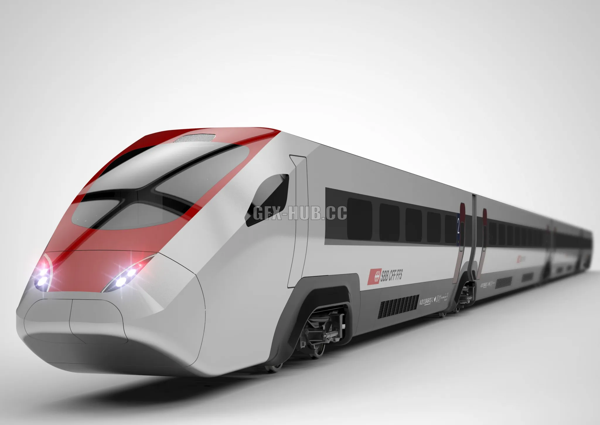 PBR Game 3D Models – Regio Train