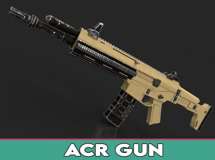 PBR Game 3D Models – Remington ACR Gun