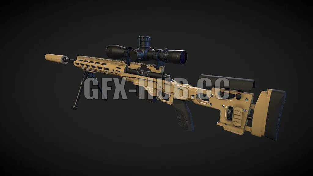 PBR Game 3D Models – Remington Defense XM2010