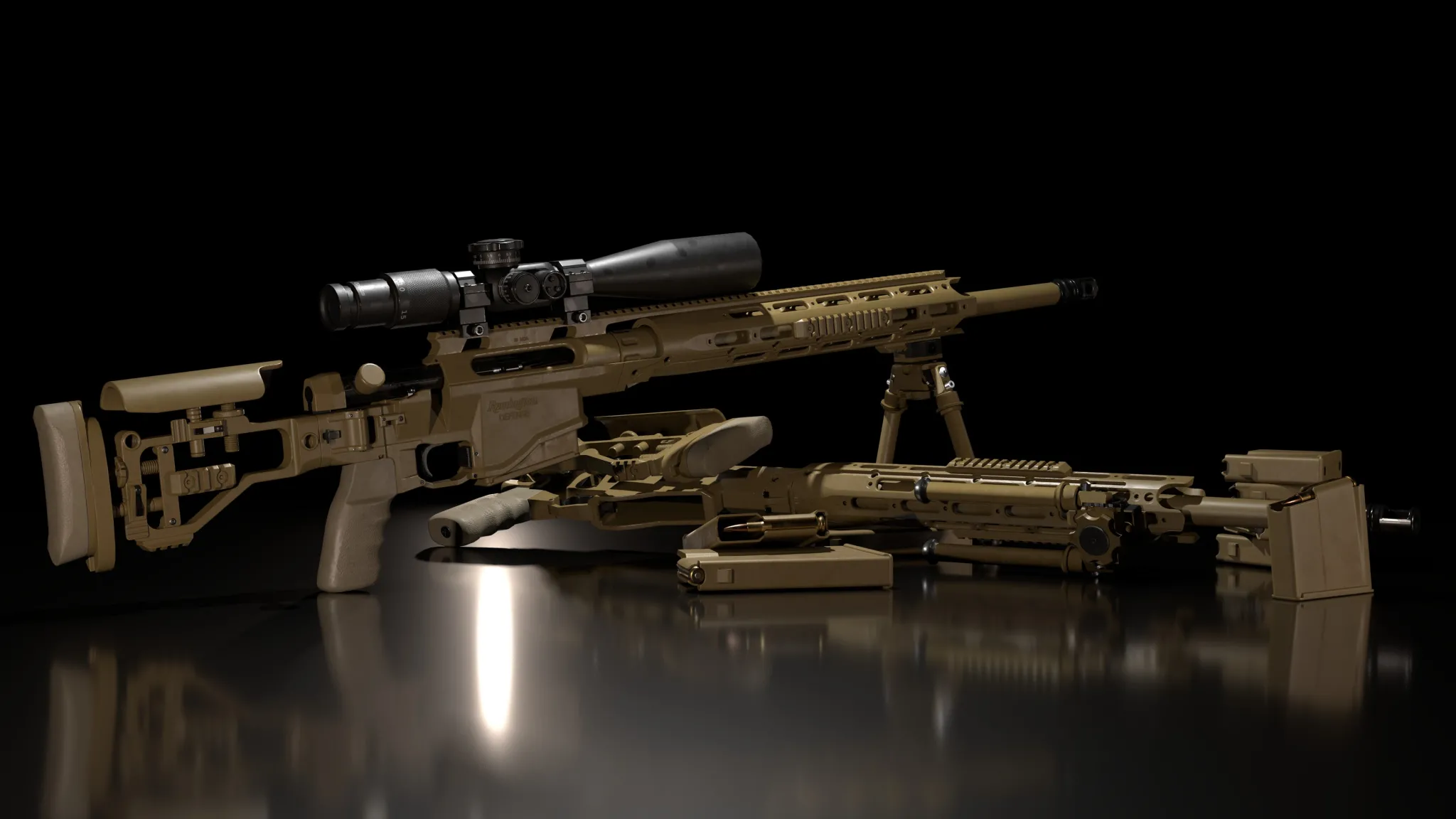 PBR Game 3D Models – Remington MSR